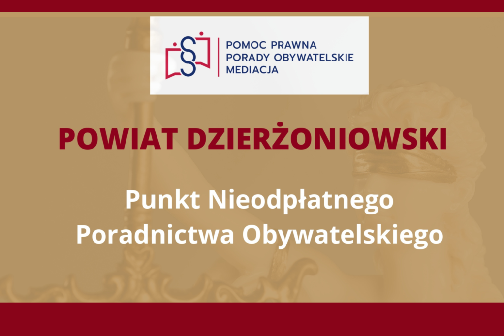 grafika promująca nieodpłatną pomoc prawną w powiecie dzierżoniowskim