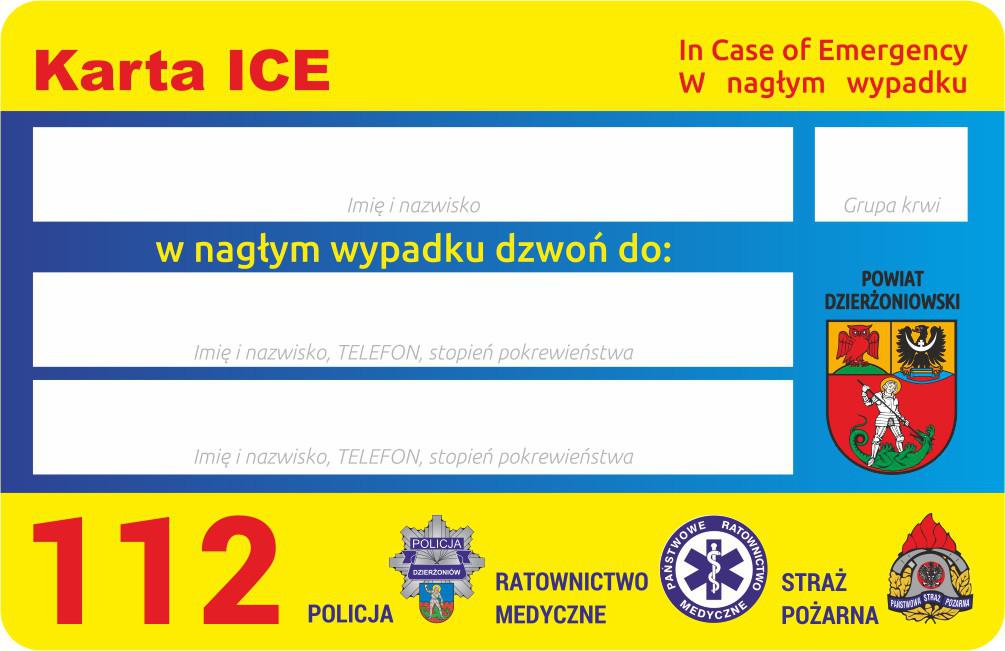 grafika przedstawiająca kartę ICE, widok z tył