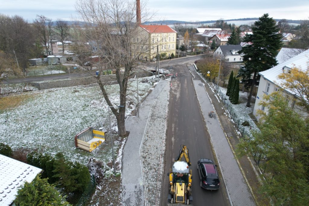Zdjęcie wyremontowanego odcinka ulicy Piastowskiej