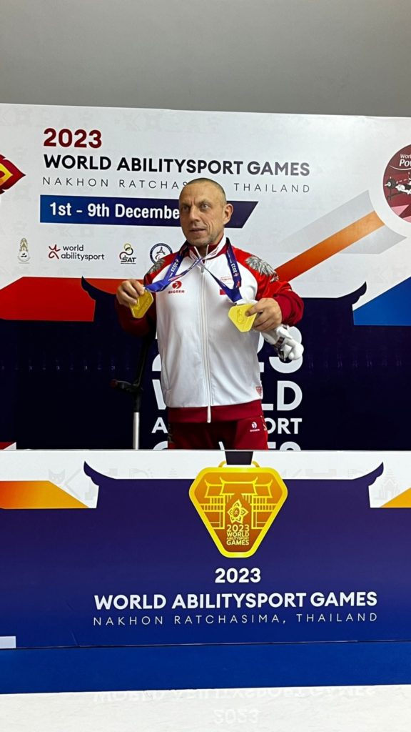 Mariusz Tomczyk z medalem