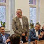 Starosta Grzegorz Kosowski na spotkaniu OSP Niemcza