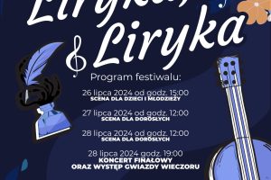 plakat z programem festiwalu Liryka, Liryka