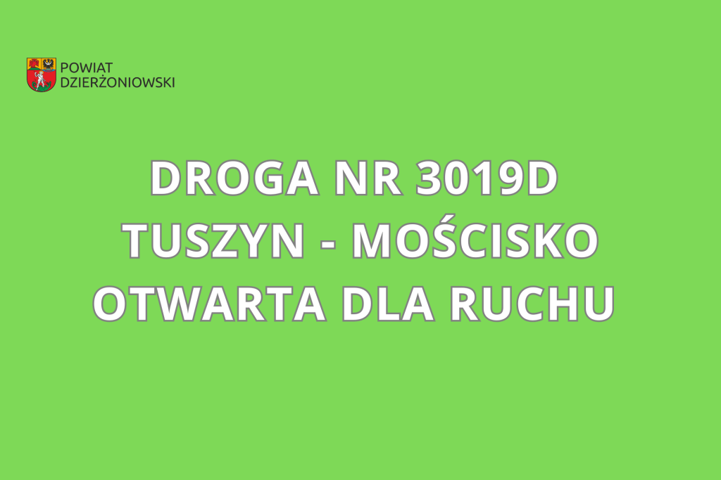 DROGA NR 382 DZIERŻONIÓW - ŚWIDNICA OTWARTA DLA RUCHU