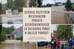 podziękowanie dla mieszkańców powiatu dzierżoniowskiego