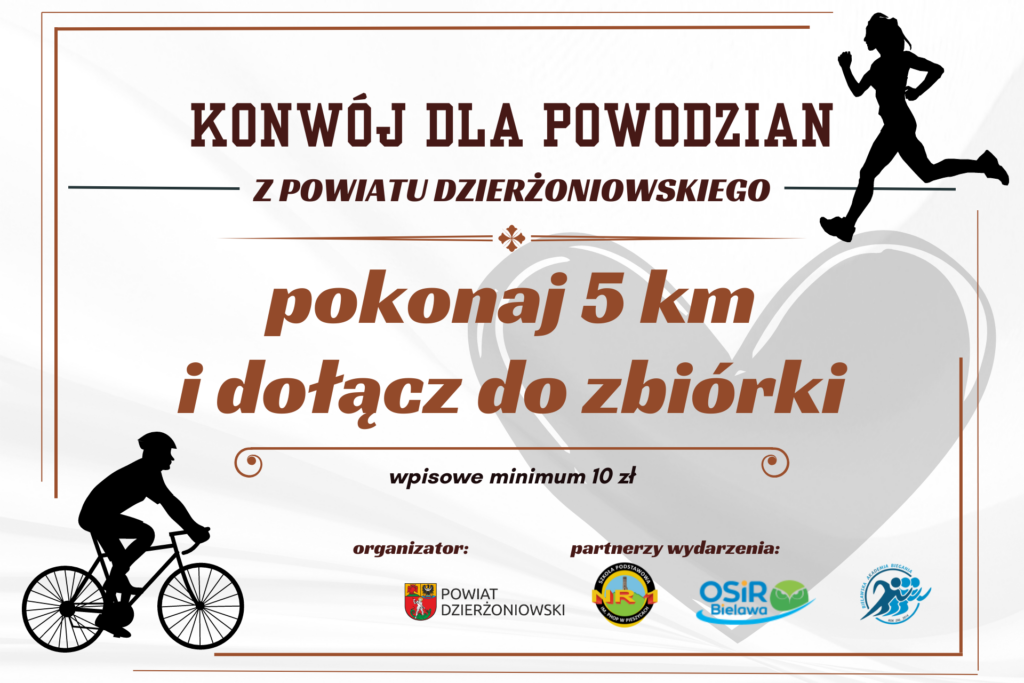 konwój dla powodzian - grafika promująca wydarzenie