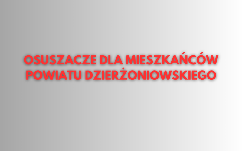 osuszacze dla mieszkańców powiatu dzierżoniowskiego