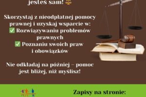 grafika o nieodpłatnej pomocy prawnej