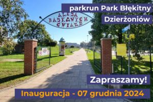 plakat promujący Parkrun w Dzierżoniowie