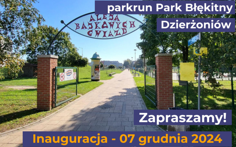 plakat promujący Parkrun w Dzierżoniowie