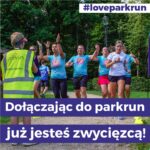 plakat motywacyjny do udziału w cyklu Parkrun4