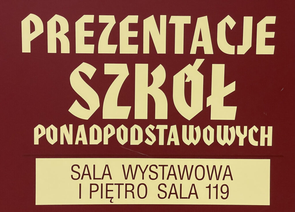 plakat prezentacje szkół średnich
