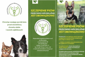 ulotka dotycząca szczepień przeciwko wściekliźnie