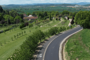 nowa droga przy Arboretum Wojsławice