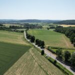 widok z drona na drogę 3005D