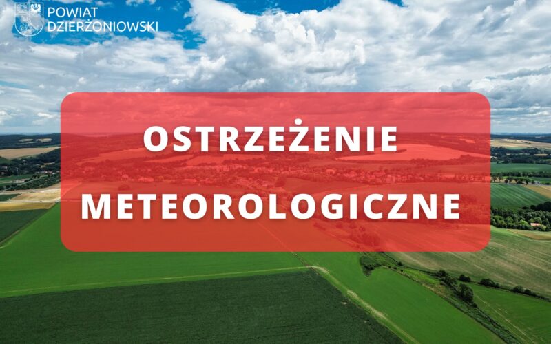 ostrzeżenie meteorologiczne
