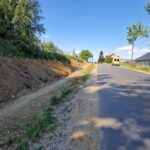 zdjęcie z budowy ścieżki pieszo - rowerowej w Byszowie