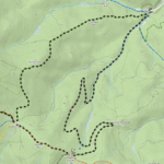 mapa trasy na Kalenicę z Leśnego Dworku