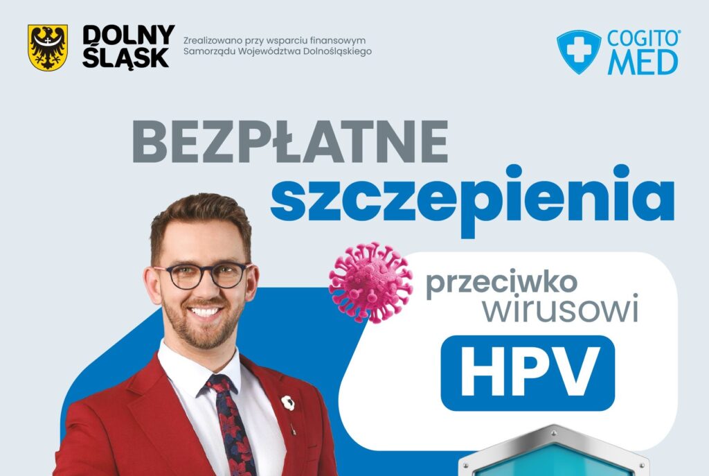 Plakat Dolnośląskie szczepienie HPV