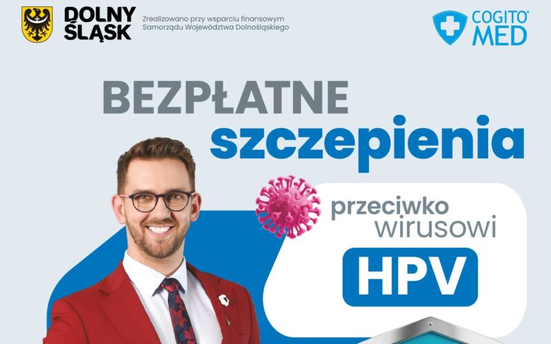 Plakat Dolnośląskie szczepienie HPV