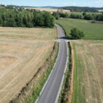 remont drogi z góry, położona nawierzchnia
