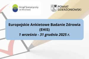 grafika europejskie ankietowe badanie zdrowia, logo powiatu i urzędu statystycznego