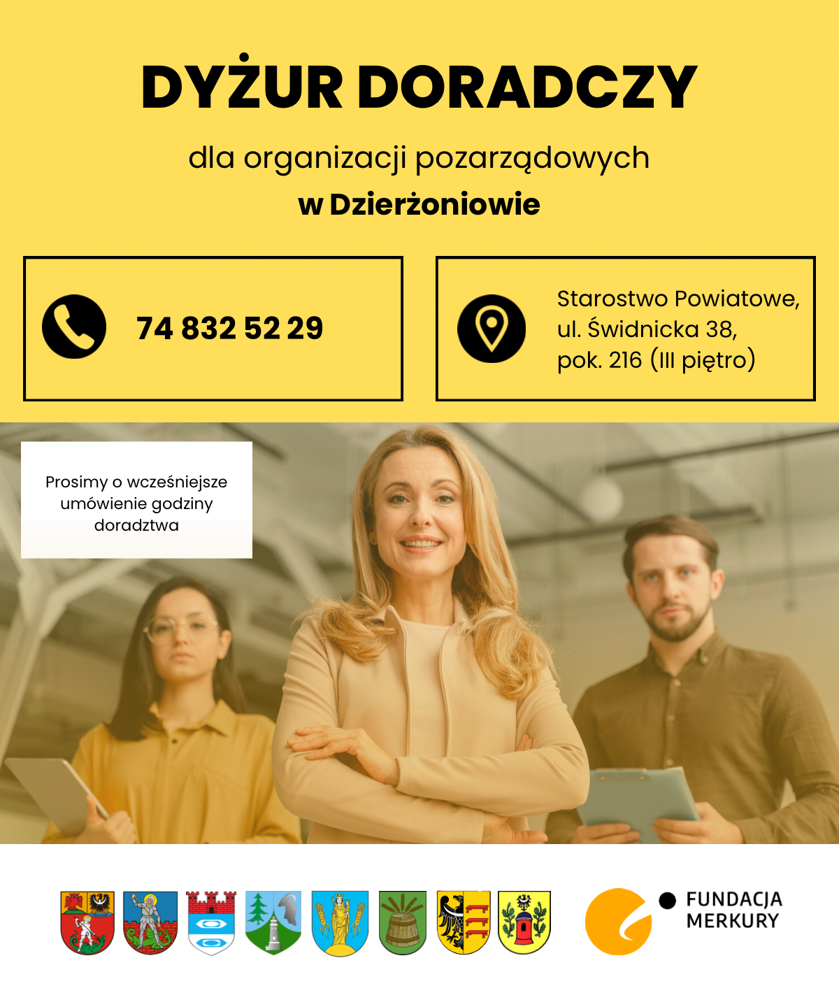 Plakat dyżur doradczy