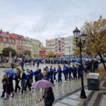 taniec poloneza, widok z oddali