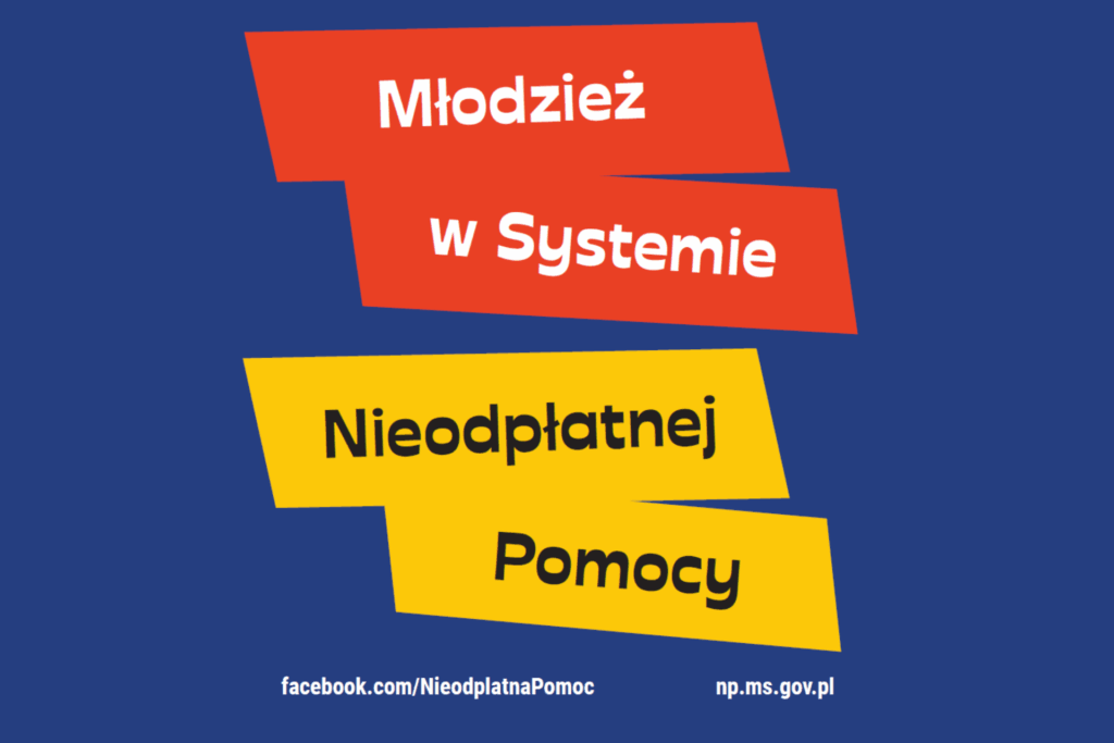 grafika broszura Młodzież w Systemie Nieodpłatnej Pomocy