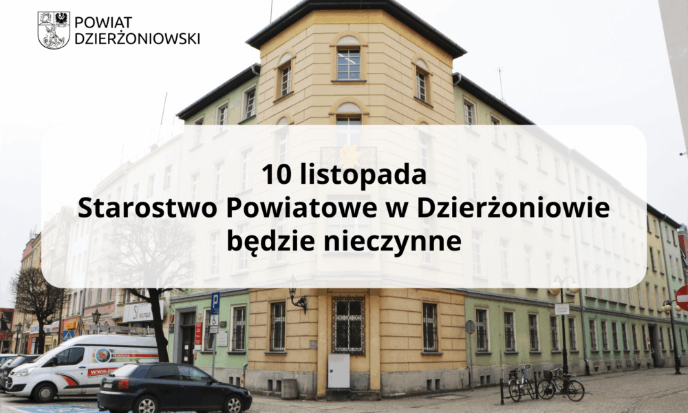 grafika starostwo nieczynne, budynek starostwa