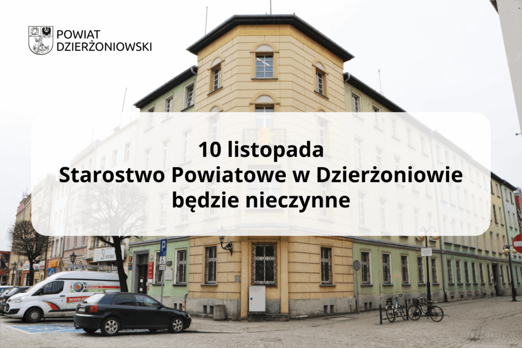 grafika starostwo nieczynne, budynek starostwa