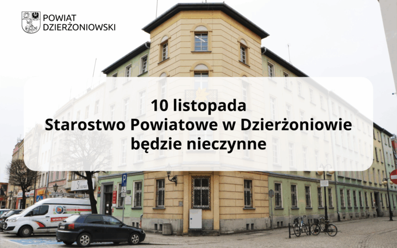 grafika starostwo nieczynne, budynek starostwa