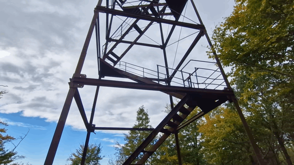 widok na fragment wieży