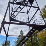 widok na fragment wieży