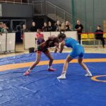 zapaśniczki podczas rywalizacji na macie