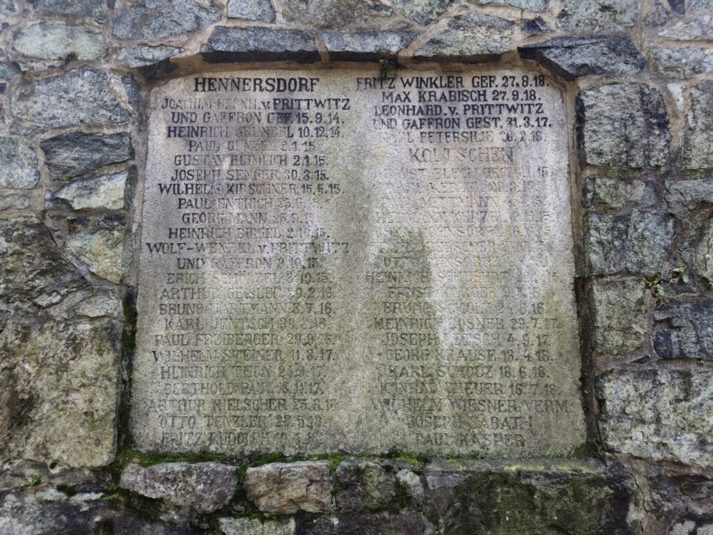 lista nazwisk na kamiennej płycie pomnika