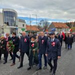 przedstawiciele powiatu podczas marszu