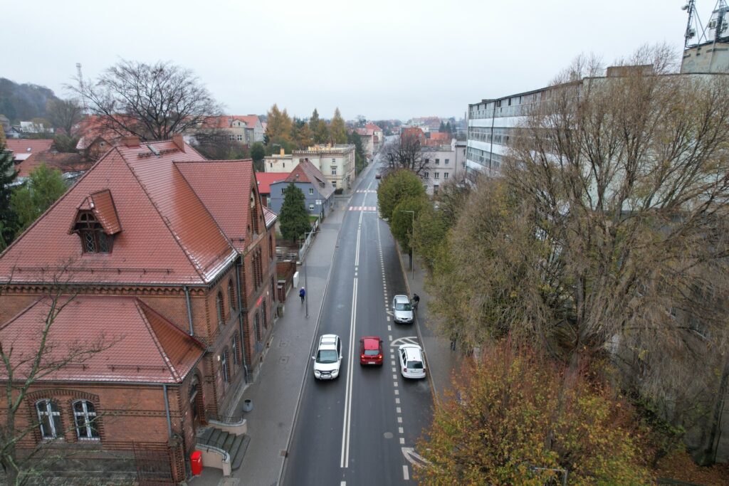 widok na ulicę z góry