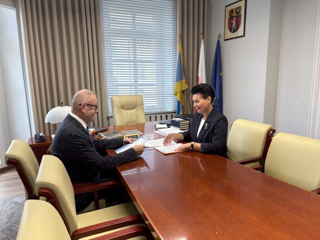 spotkanie starosta burmistrz pieszyc