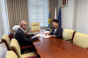 spotkanie starosta burmistrz pieszyc