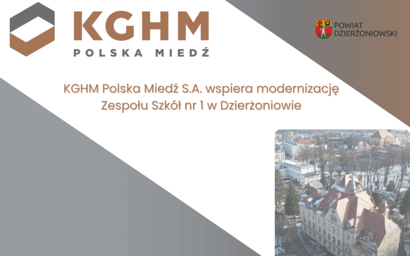 grafika promująca wsparcie KGHM Polska Miedź S.A.