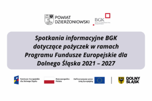 grafika promująca spotkanie informacyjne BGK