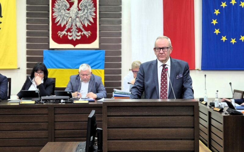 starosta podczas wystąpienia