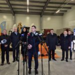 wójt gminy Dzierżoniów podczas konferencji