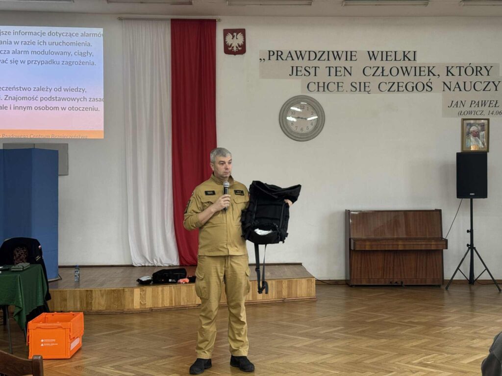 przedstawiciel straży pożarnej