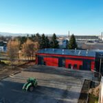 widok z lotu ptaka na magazyn kryzysowy