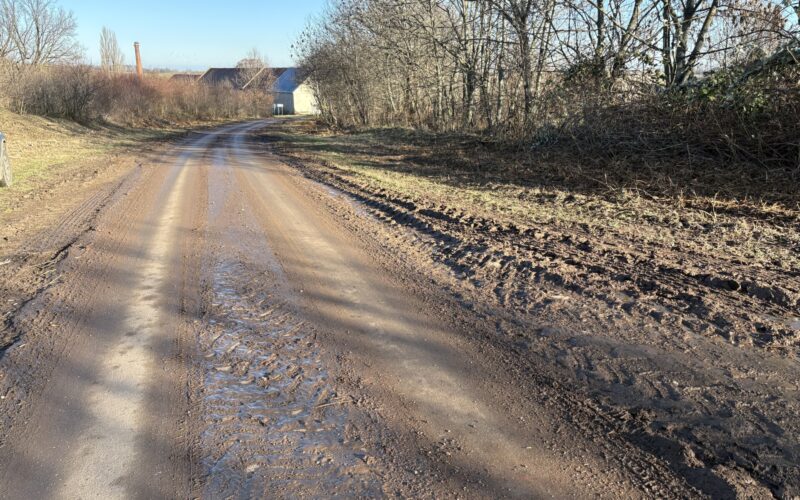 błoto na drodze Przystronie 1