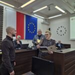 wręczenie podziękowań dla prezesa bwa breakers