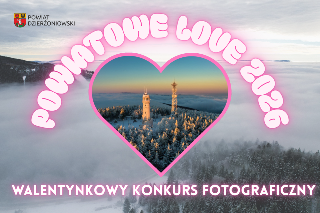 Powiatowe LOVE 2026 grafika serce