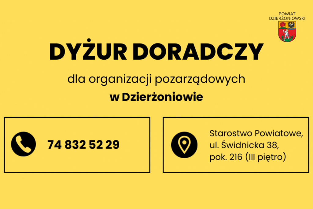 grafika promująca dyżur doradczy dla NGO
