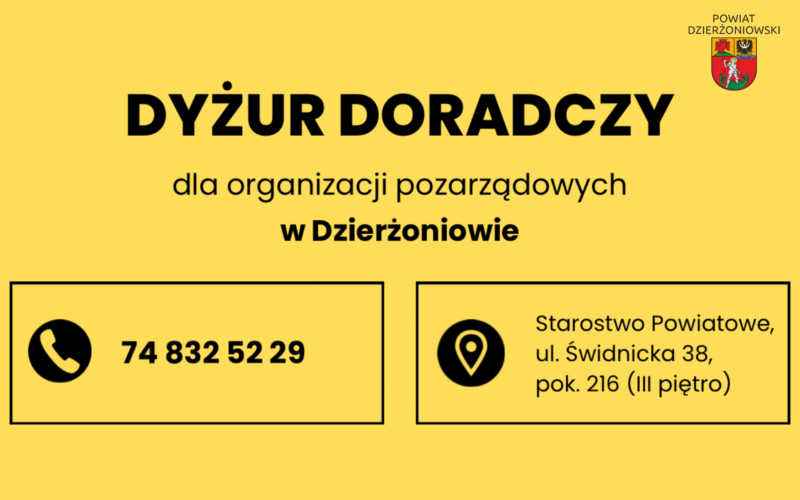 grafika promująca dyżur doradczy dla NGO